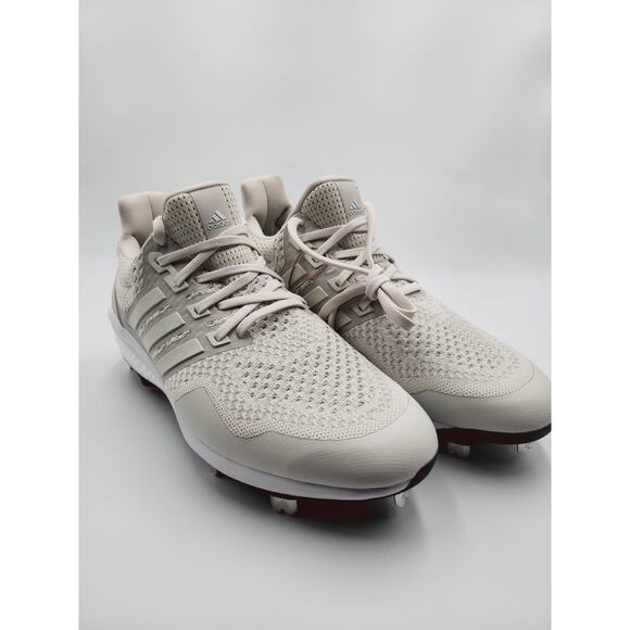 Sz 8 Men Adidas Baseball Cleats Metal Ultraboost DNA 1.0 Chalk Cream NEW IH5207
